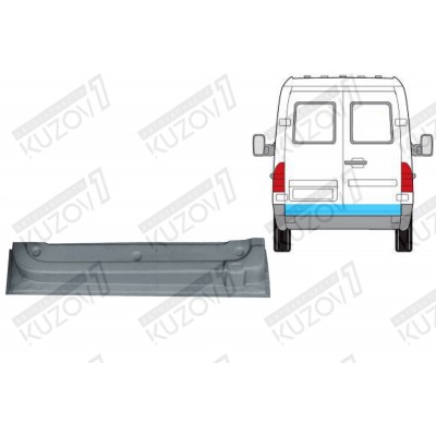 Дверь Задняя (левая) Нижняя POLCAR для Mercedes Sprinter 1995-2000 - фото