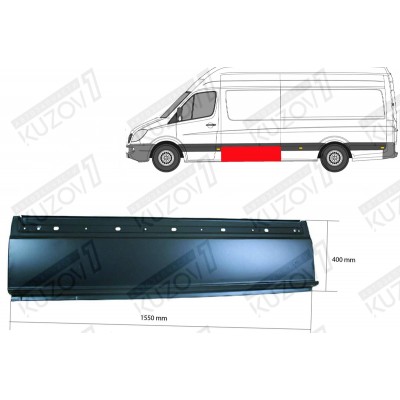 Панель Боковая (левая) За Водительской Дверью, 40 См Klokkerholm для Mercedes Sprinter 2013-2017 - фото