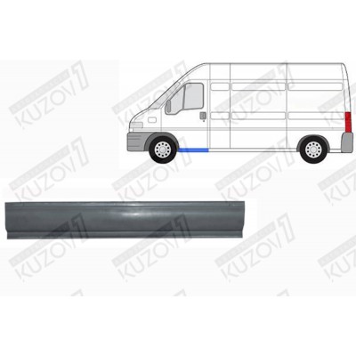 Порог (левый) Klokkerholm для FIAT DUCATO 1994-2002 - фото